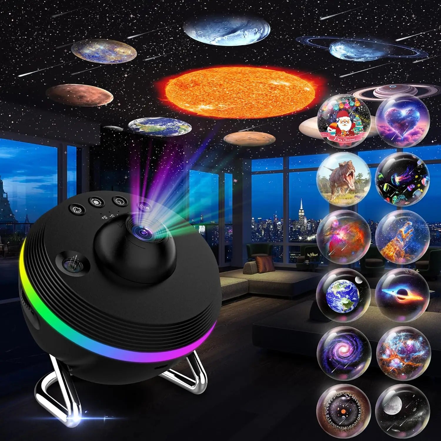 Projecteur Galaxie 4K – Planétarium avec effet météores