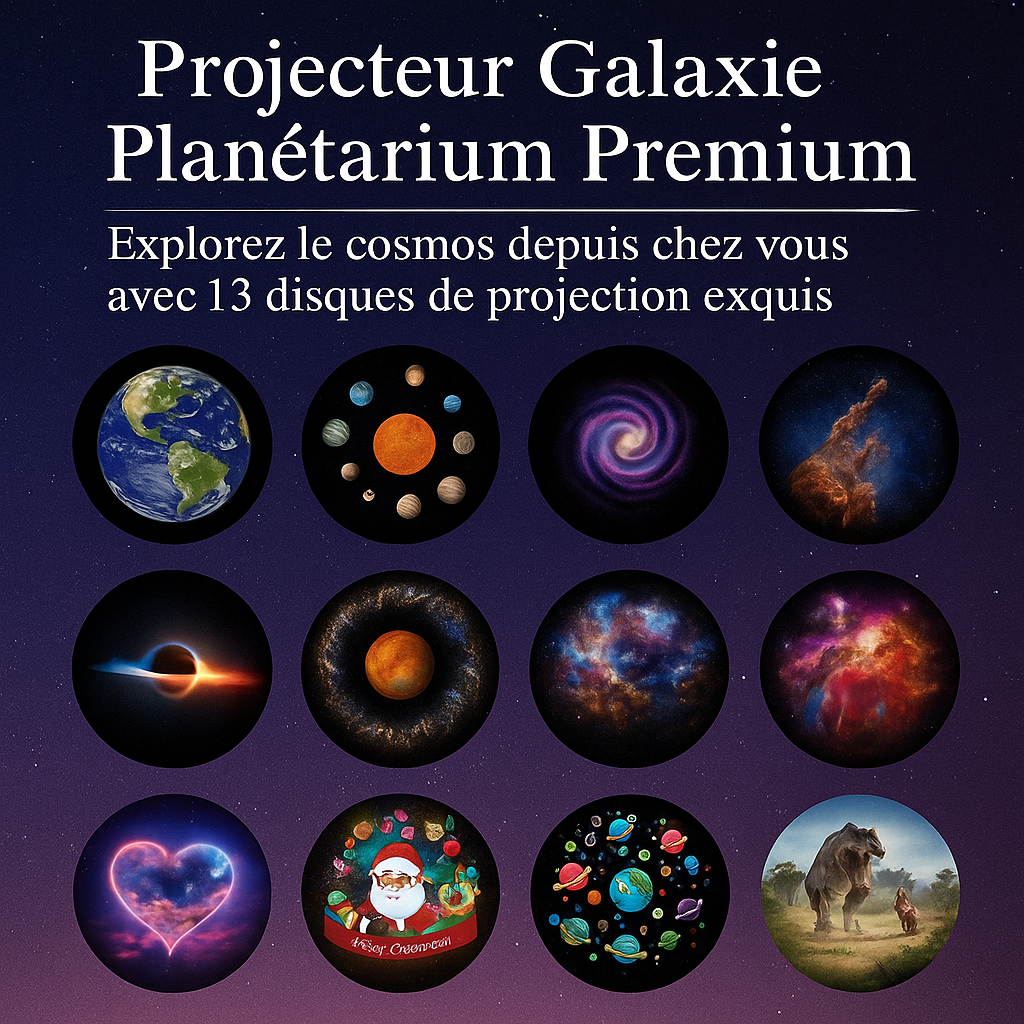 Projecteur Galaxie 4K – Planétarium avec effet météores