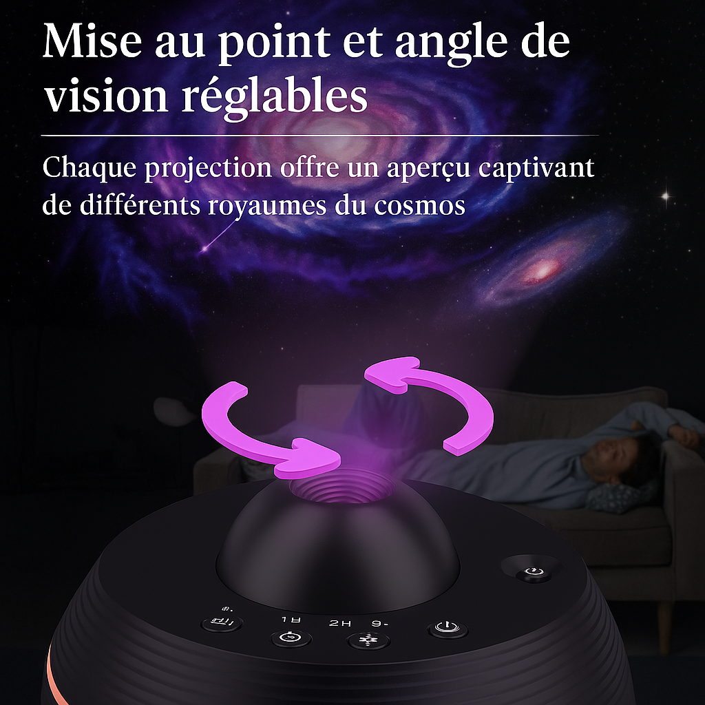Projecteur Galaxie 4K – Planétarium avec effet météores