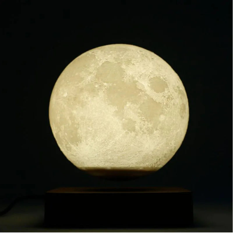 Lampe Lune 3D Lévitation Magnétique – LED flottante