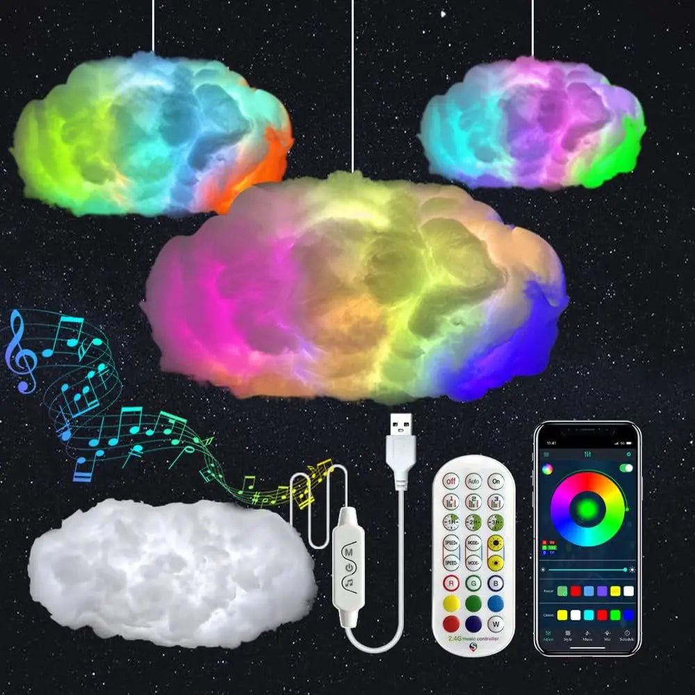 Lampe Nuage Orage – Éclairage LED RGB