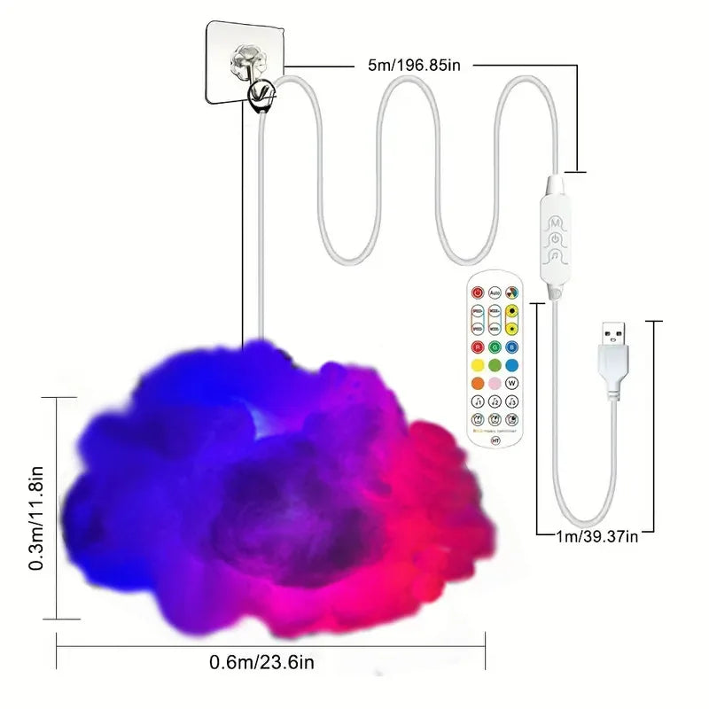 Lampe Nuage Orage – Éclairage LED RGB