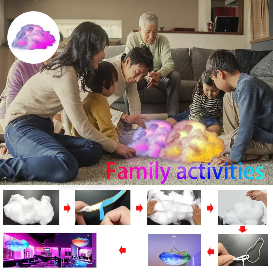 Lampe Nuage Orage – Éclairage LED RGB