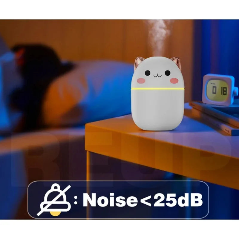Humidificateur d’air “Chaton” – Diffuseur & Purificateur