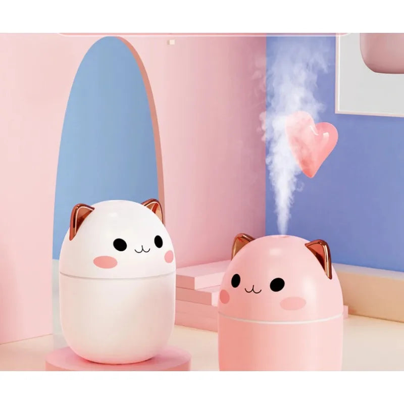 Humidificateur d’air “Chaton” – Diffuseur & Purificateur